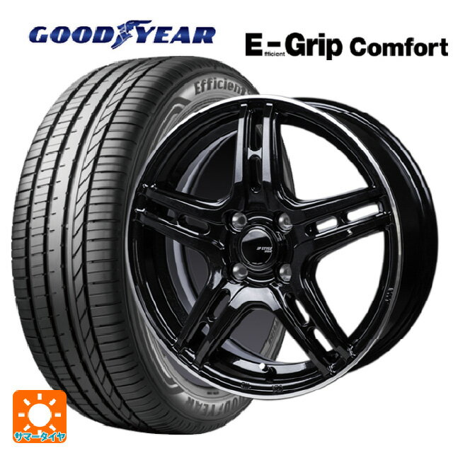 175/65R15 84H グッドイヤー エフィシェントグリップ コンフォート ジャパン三陽 ジェーピースタイル R52 パールブラック/フランジカットポリッシュ 15-5.5J 国産車用 サマータイヤホイール4本セット