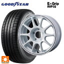 195/65R15 91H グッドイヤー エフィシェントグリップ RVF02 ウェッズ ウェッズスポーツ TC 105X グラベル WHITE+BLUE LINE 15-6.5J 国産車用 サマータイヤホイール4本セット