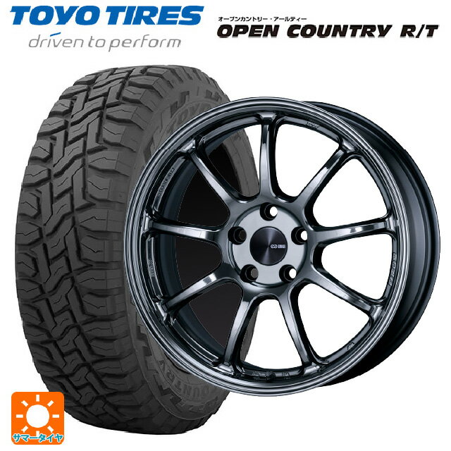 225/55R18 98Q トーヨー オープンカントリー RT ブラックレター # エンケイ パフォーマンスライン PF09 # SBK 18-7.5J 国産車用 サマータイヤホイール4本セット