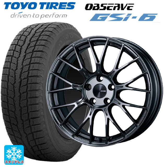 【7/19 20時〜 最大3万円OFFクーポン】225/60R18 100Q トーヨー オブザーブ GSI-6 エンケイ パフォーマンスライン PFM1 # SBK 18-7.5J 国産車用 スタッドレスタイヤホイール4本セット