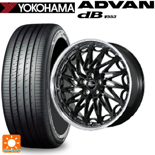 トヨタ アルファード(30系)用 245/40R20 99W XL ヨコハマ アドバンデシベル V553 正規品 トピー エクスクルーシブ ティーエルエムワンゼロツー GB/RP 新品サマータイヤホイール 4本セット
