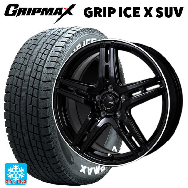 【6/20限定 全品P5倍＆クーポン】215/70R16 100Q グリップマックス グリップアイスX SUV ホワイトレター ジャパン三陽 ジェーピースタイル R52 パールブラック/フランジカットポリッシュ 16-6.5J 国産車用 スタッドレスタイヤホイール4本セット