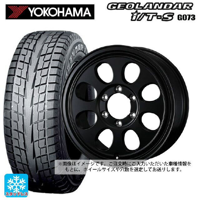 【6/20限定 全品P5倍＆クーポン】215/65R16 98Q ヨコハマ ジオランダー ITS G073 正規品 ウェッズ ジムライン タイプ2 MBK 16-7J 国産車用 スタッドレスタイヤホイール4本セット
