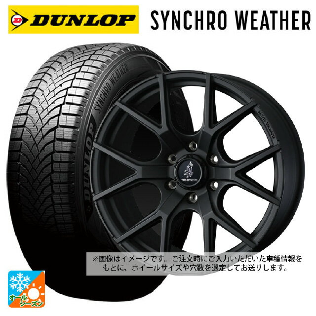 215/65R16 102H XL ダンロップ シンクロウェザー ウェッズ マッドヴァンス SD FMBK 16-7J 国産車用 オールシーズンタイヤホイール4本セット