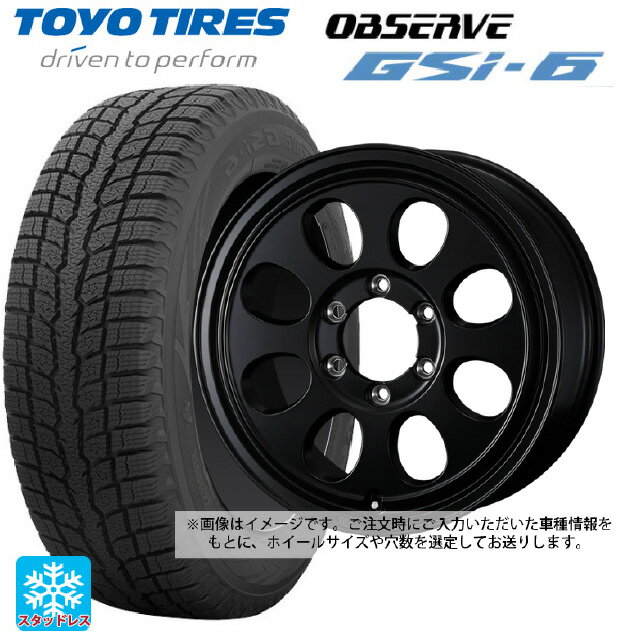 225/70R16 103Q トーヨー オブザーブ GSI-6 ウェッズ ジムライン タイプ2 MBK 16-7J 国産車用 スタッドレスタイヤホイール4本セット