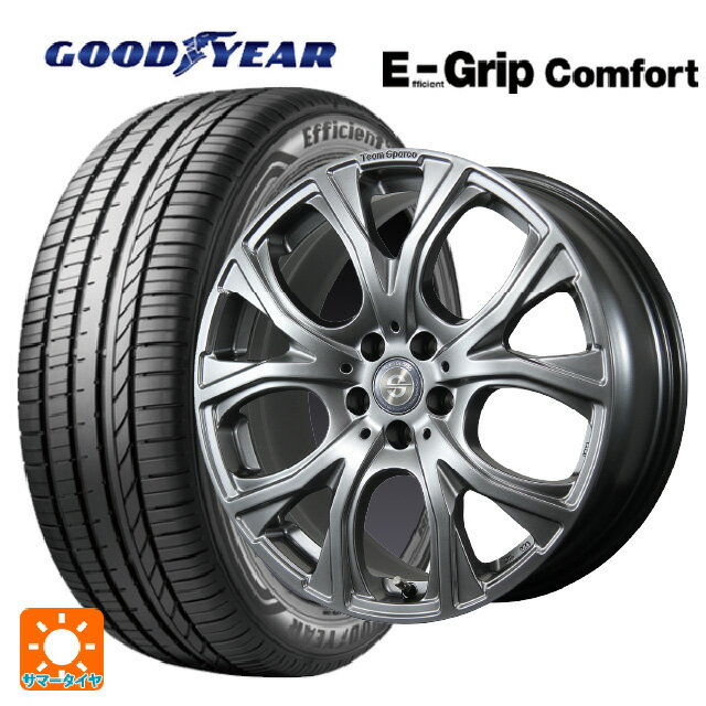 【6/11 1:59迄 全品ポイント5倍】ミニ ミニクーパー(ガソリン車)(F66)用 215/40R18 89W XL グッドイヤー エフィシェントグリップ コンフォート トピー チームスパルコ ヴェネージュ H/MG 新品サマータイヤホイール 4本セット