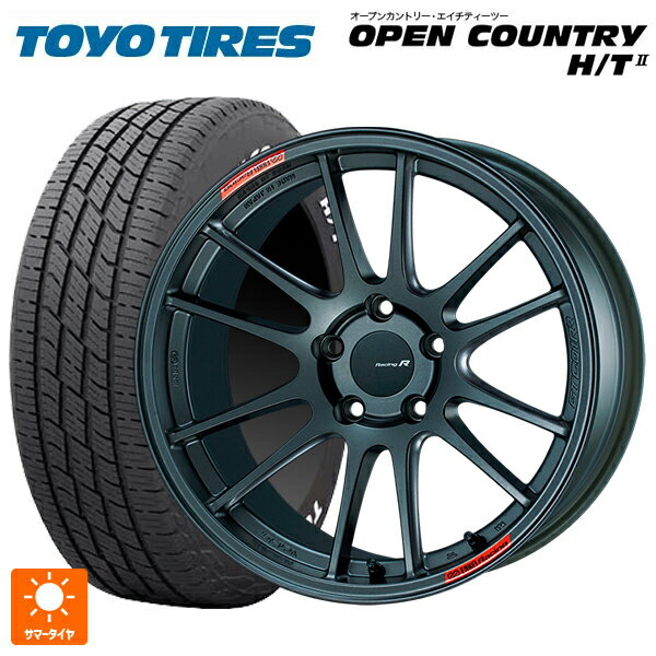 225/60R18 100H トーヨー オープンカントリー HT2 ホワイトレター エンケイ レーシングレボリューション GTC01RR マットダークガンメタリック 18-7.5J 国産車用 サマータイヤホイール4本セット