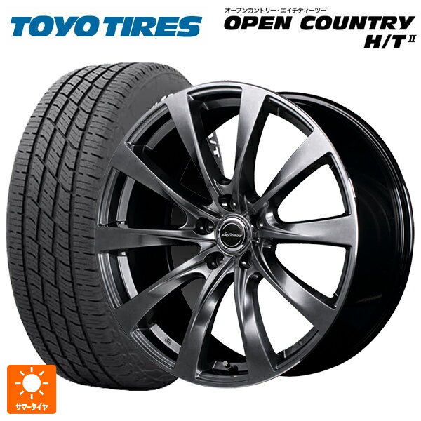 トヨタ プリウス(60系)用 195/60R17 90H トーヨー オープンカントリー HT2 ホワイトレター エムアイディー レフィナーダ モーション2 ハイパーダークシルバー／リムエッジポリッシュ 新品サマータイヤホイール 4本セット