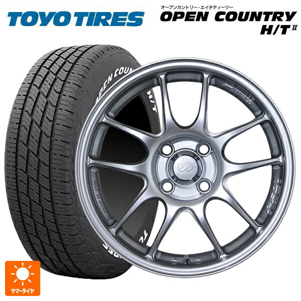【6/15〜16限定 全品P5倍＆クーポン】185/60R15 84H トーヨー オープンカントリー HT2 ホワイトレター エンケイ パフォーマンスライン PF01 スパークルシルバー 15-6.5J 国産車用 サマータイヤホイール4本セット