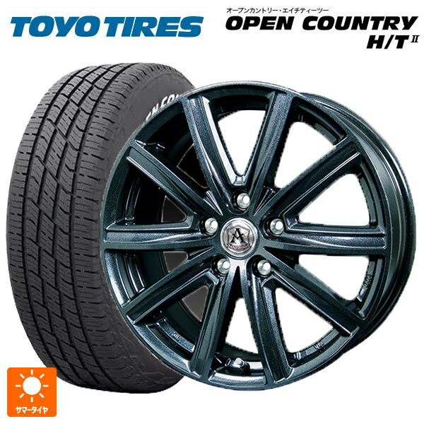 【6/20限定 全品P5倍＆クーポン】185/65R15 88H トーヨー オープンカントリー HT2 ホワイトレター # テクノピア アフロディーテ MZ ディープメタル 15-6J 国産車用 サマータイヤホイール4本セット