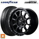 【6/27 1:59迄 全品P5倍&クーポン】トヨタ ハイエース(200系)用 215/65R16 109/107R グッドイヤー イーグル ナンバー1 ナスカープラス ホワイトレター エムアイディー ナイトロパワー M10パーシング # セミグロスブラック/マシニング 新品サマータイヤホイール 4本セット