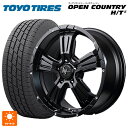 205/65R16 95H トーヨー オープンカントリー HT2 ホワイトレター エムアイディー ナイトロパワー クロスクロウ セミグロスブラック+ピアスドリルド 16-7J 国産車用 サマータイヤホイール4本セット(2)