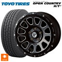 225/65R17 102H トーヨー オープンカントリー HT2 ホワイトレター エクシズルライン デルタフォース オーバル ブラックマシニング 17-7J 国産車用 サマータイヤホイール4本セット(2)