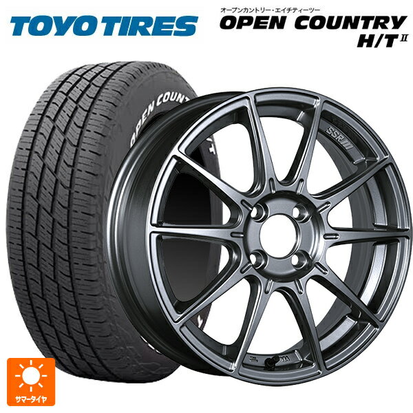 【6/15〜16限定 全品P5倍＆クーポン】185/60R15 84H トーヨー オープンカントリー HT2 ホワイトレター タナベ SSR GT X01 ダークシルバー 15-6J 国産車用 サマータイヤホイール4本セット
