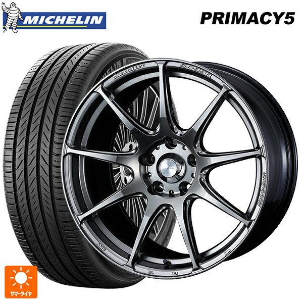 215/45R17 91W XL ミシュラン プライマシー5 正規品 ウェッズ ウェッズスポーツ SA99R PSB 17-7J 国産車用 サマータイヤホイール4本セット