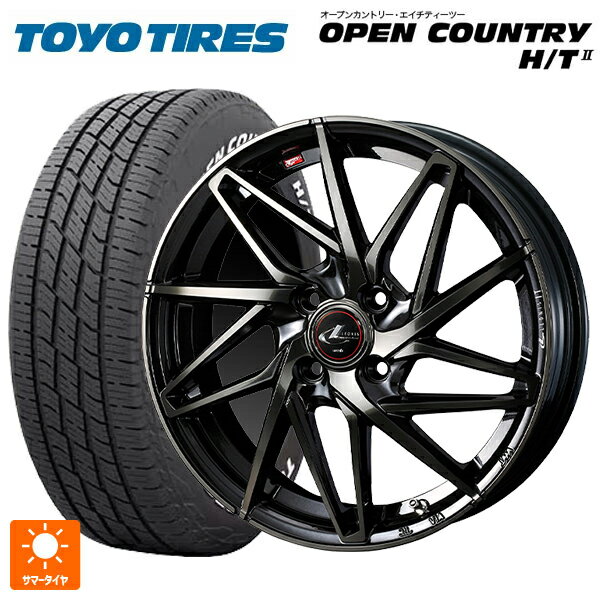 【6/22 20時〜 全品P5倍＆クーポン】185/60R15 84H トーヨー オープンカントリー HT2 ホワイトレター ウェッズ レオニス IT PBMC/TI 15-5.5J 国産車用 サマータイヤホイール4本セット