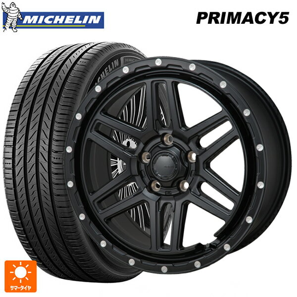 205/60R16 96W XL ミシュラン プライマシー5 正規品 ジャパン三陽 ハイブロック エルデ Satin Black/Milling 16-7J 国産車用 サマータイヤホイール4本セット