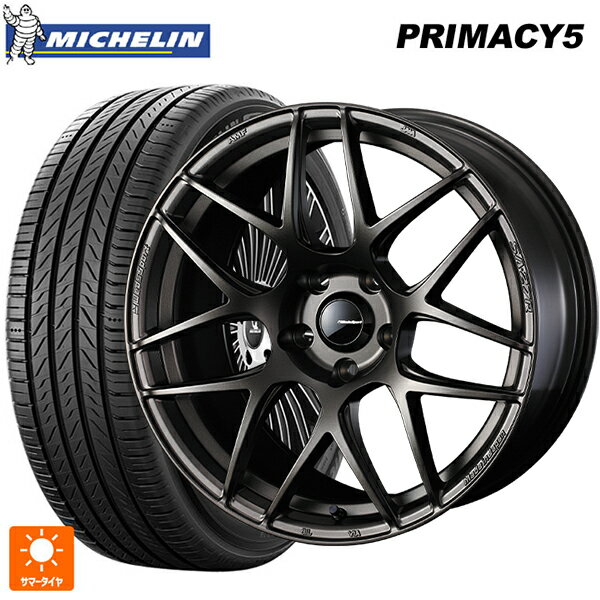 【6/22 20時〜 全品P5倍＆クーポン】225/45R17 94W XL ミシュラン プライマシー5 正規品 ウェッズ ウェッズスポーツ SA27R EJ-BRONZE 17-7J 国産車用 サマータイヤホイール4本セット