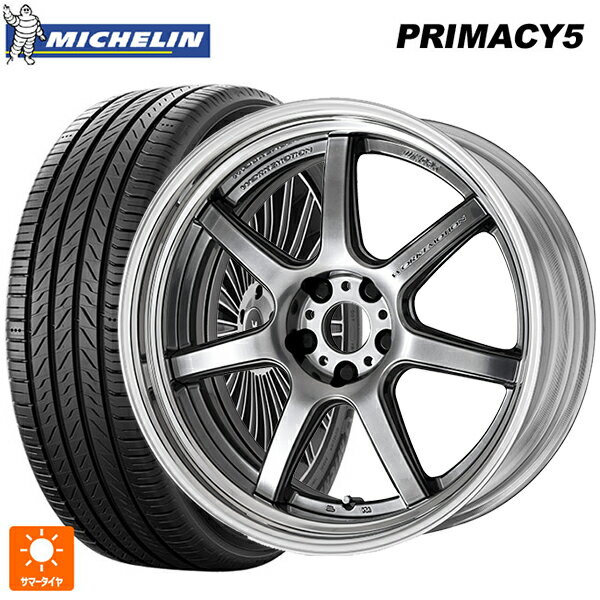 【6/11 1:59迄 全品ポイント5倍】245/45R19 102W XL ミシュラン プライマシー5 正規品 ワーク エモーション T7R 2P GTS 19-8.5J 国産車用 サマータイヤホイール4本セット