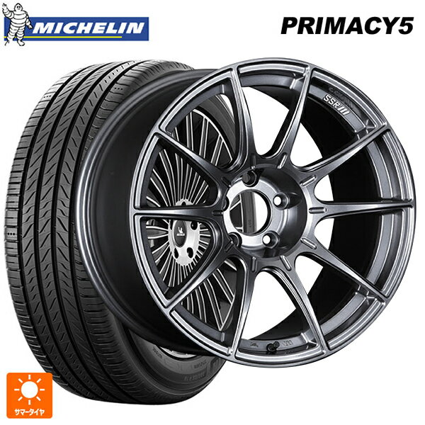 225/45R19 96W XL ミシュラン プライマシー5 正規品 タナベ SSR GT X01 ダークシルバー 19-8.5J 国産車用 サマータイヤホイール4本セット