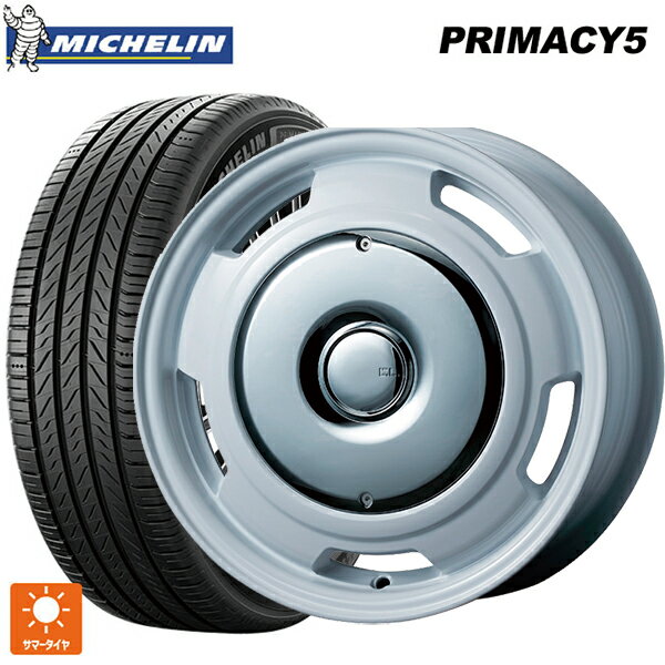 プジョー リフター()用 215/65R16 102V XL ミシュラン プライマシー5 正規品 ティーエーエス コレクティブライン ラテ ホワイト/クローム 新品サマータイヤホイール 4本セット
