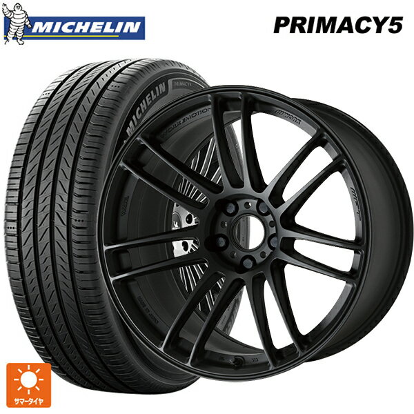 【6/11 1:59迄 全品ポイント5倍】215/45R17 91W XL ミシュラン プライマシー5 正規品 ワーク エモーション ZR7 MBL 17-7J 国産車用 サマータイヤホイール4本セット