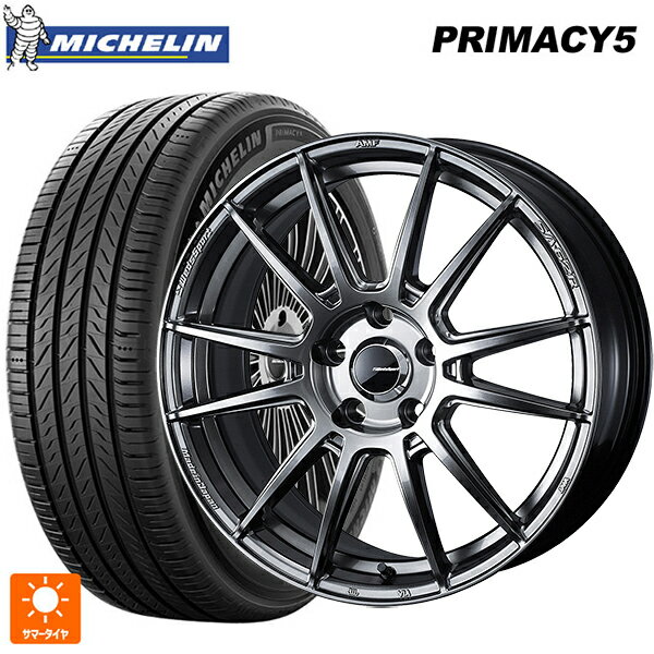 215/45R17 91W XL ミシュラン プライマシー5 正規品 ウェッズ ウェッズスポーツ SA62R PSB 17-7J 国産車用 サマータイヤホイール4本セット
