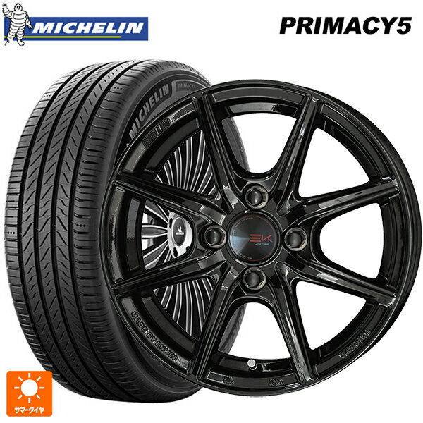 【6/22 20時〜 全品P5倍＆クーポン】215/65R16 102V XL ミシュラン プライマシー5 正規品 共豊 ザインEK ソリッドブラック 16-6.5J 国産車用 サマータイヤホイール4本セット