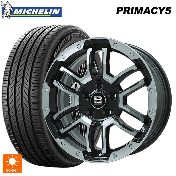【6/11 1:59迄 全品ポイント5倍】215/45R18 93W XL ミシュラン プライマシー5 正規品 ビックウェイ ビーラグナス エフアールディー ブラックポリッシュ/ブラッククリア 18-7.5J 国産車用 サマータイヤホイール4本セット