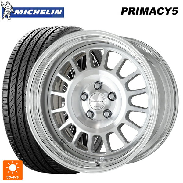 【6/11 1:59迄 全品ポイント5倍】225/60R17 103V XL ミシュラン プライマシー5 正規品 ワーク シーカー FD MSP 17-7J 国産車用 サマータイヤホイール4本セット