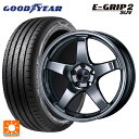225/60R18 104V XL グッドイヤー エフィシェントグリップ 2 SUV エンケイ パフォーマンスライン PF05 SBK 18-7.5J 国産車用 サマータイヤホイール4本セット