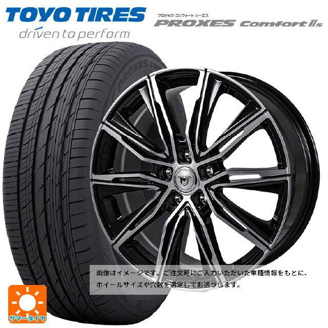 【6/22 20時〜 全品P5倍＆クーポン】215/60R16 95V トーヨー プロクセス　コンフォート2S ジャパン三陽 ジェイピースタイル エムジェイクロス ブラックメタリックポリッシュ 16-6.5J 国産車用 サマータイヤホイール4本セット