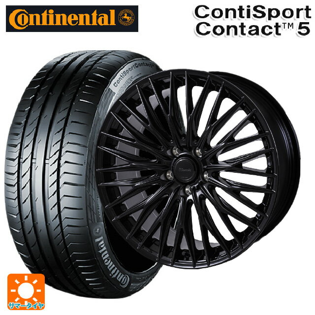 【6/22 20時〜 全品P5倍＆クーポン】225/40R19 89Y コンチネンタル コンチスポーツコンタクト 5 正規品 ジャパン三陽 ワーウィック クライヴァー グロスブラック 19-8J 国産車用 サマータイヤホイール4本セット