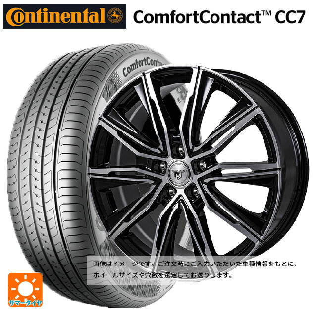 【6/15〜16限定 全品P5倍＆クーポン】215/60R16 95V コンチネンタル コンフォートコンタクト CC7 正規品 ジャパン三陽 ジェイピースタイル エムジェイクロス ブラックメタリックポリッシュ 16-6.5J 国産車用 サマータイヤホイール4本セット