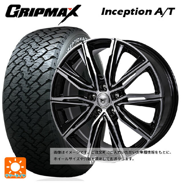 235/70R16 106T グリップマックス インセプション A/T ホワイトレター ジャパン三陽 ジェイピースタイル エムジェイクロス ブラックメタリックポリッシュ 16-6.5J 国産車用 サマータイヤホイール4本セット