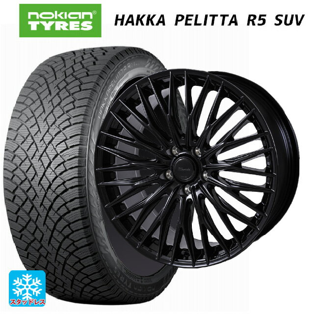 235/60R18 107R XL ノキアン ハッカペリッタR5 SUV # ジャパン三陽 ワーウィック クライヴァー グロスブラック 18-7.5J 国産車用 スタッドレスタイヤホイール4本セット