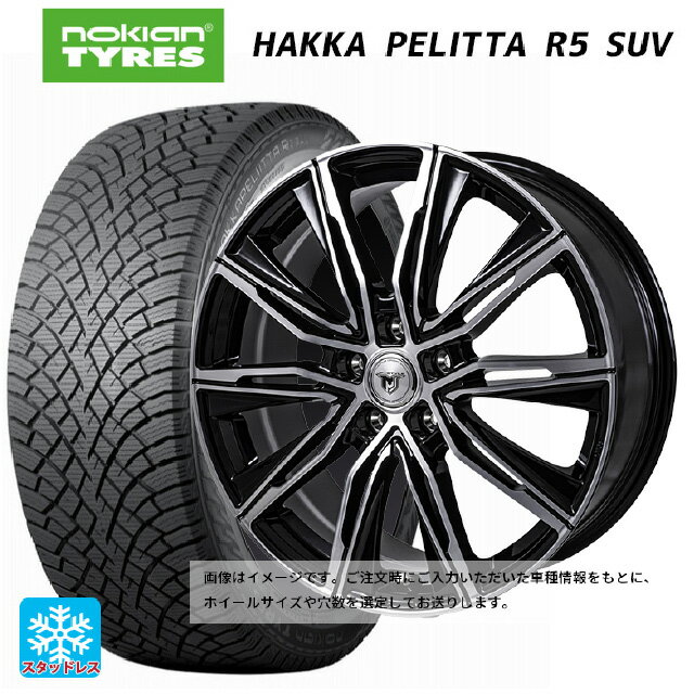 【6/11 1:59迄 全品ポイント5倍】215/65R16 102R XL ノキアン ハッカペリッタR5 SUV ジャパン三陽 ジェイピースタイル エムジェイクロス ブラックメタリックポリッシュ 16-6.5J 国産車用 スタッドレスタイヤホイール4本セット