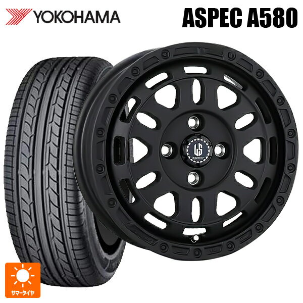 在庫有 2022年製 175/65R14 82H ヨコハマ A580 阿部商会 ラ・ストラーダ ディスカバー WB 14-5J 国産車用 サマータイヤホイール4本セット