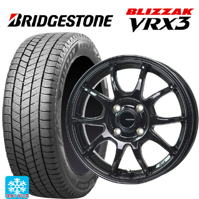 【6/20限定 全品P5倍＆クーポン】2024年製 175/65R14 82Q ブリヂストン ブリザック VRX3 正規品 # ホットスタッフ G-スピード G06 MBK 14-5J 国産車用 スタッドレスタイヤホイール4本セット