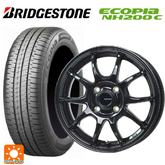 【6/22 20時〜 全品P5倍＆クーポン】在庫有 165/65R14 79S ブリヂストン エコピア NH200C 正規品 ホットスタッフ G-スピード G06 MBK 14-5J 国産車用 サマータイヤホイール4本セット