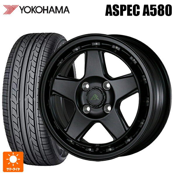 2022年製 175/65R14 82H ヨコハマ A580 ドゥオール フェニーチェ XC5 マットブラックミルド 14-5J 国産車用 サマータイヤホイール4本セット