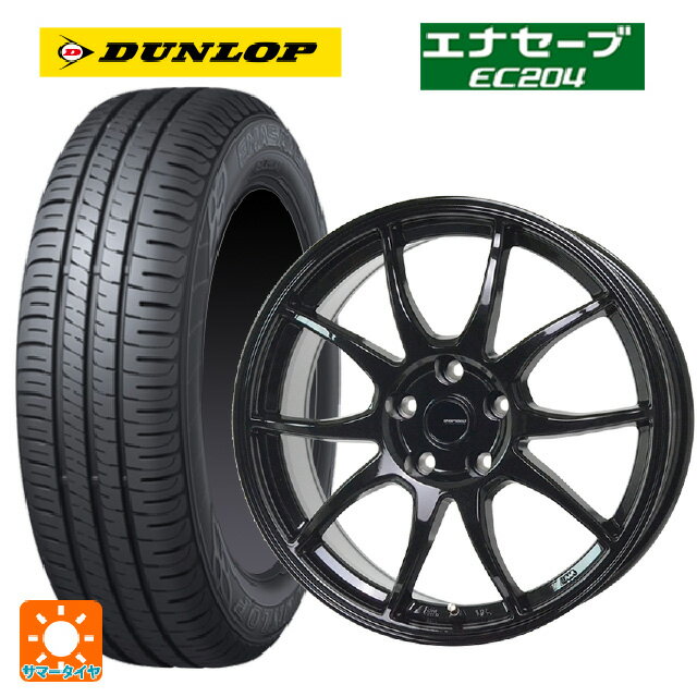 【6/22 20時〜 全品P5倍＆クーポン】205/60R16 92H ダンロップ エナセーブEC204 ホットスタッフ G-スピード G06 MBK 16-6.5J 国産車用 サマータイヤホイール4本セット