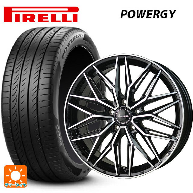 225/60R18 100H ピレリ パワジー 正規品 # ホットスタッフ プレシャス アスト M3 BK/P 18-7.5J 国産車用 サマータイヤホイール4本セット