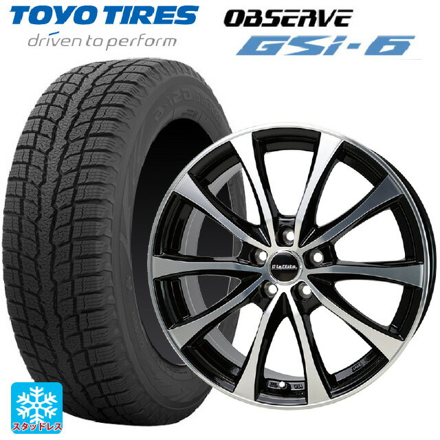 225/70R16 103Q トーヨー オブザーブ GSI-6 ホットスタッフ ラフィット LE07 BK/P 16-6.5J 国産車用 スタッドレスタイヤホイール4本セット