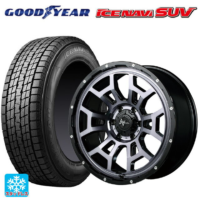トヨタ ハイラックス(120系)用 265/70R17 115Q グッドイヤー アイスナビ SUV # エムアイディー ナイトロパワー H6 スラッグ # ブラッククリア/ピアスドリルド 新品スタッドレスタイヤホイール 4本セット