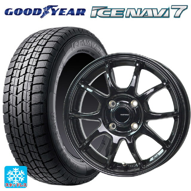 【6/15〜16限定 全品P5倍＆クーポン】2024年製 165/65R14 79Q グッドイヤー アイスナビ7(数量限定) ホットスタッフ G-スピード G06 MBK 14-5J 国産車用 スタッドレスタイヤホイール4本セット