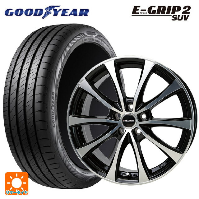 【6/15〜16限定 全品P5倍＆クーポン】215/70R16 100H グッドイヤー エフィシェントグリップ 2 SUV ホットスタッフ ラフィット LE07 BK/P 16-6.5J 国産車用 サマータイヤホイール4本セット