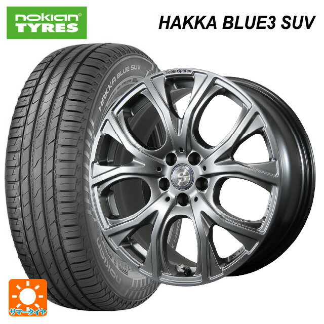【6/11 1:59迄 全品ポイント5倍】ミニ カントリーマン(U25)用 225/55R18 98V ノキアン ハッカ ブルー3 SUV トピー チームスパルコ ヴェネージュ H/MG 新品サマータイヤホイール 4本セット