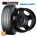 225/45R18 95W XL ヨコハマ ブルーアースGT AE51 ウェッズ アセット D1 ブラック/ゴールドピアス 18-7J 国産車用 サマータイヤホイール4本セット