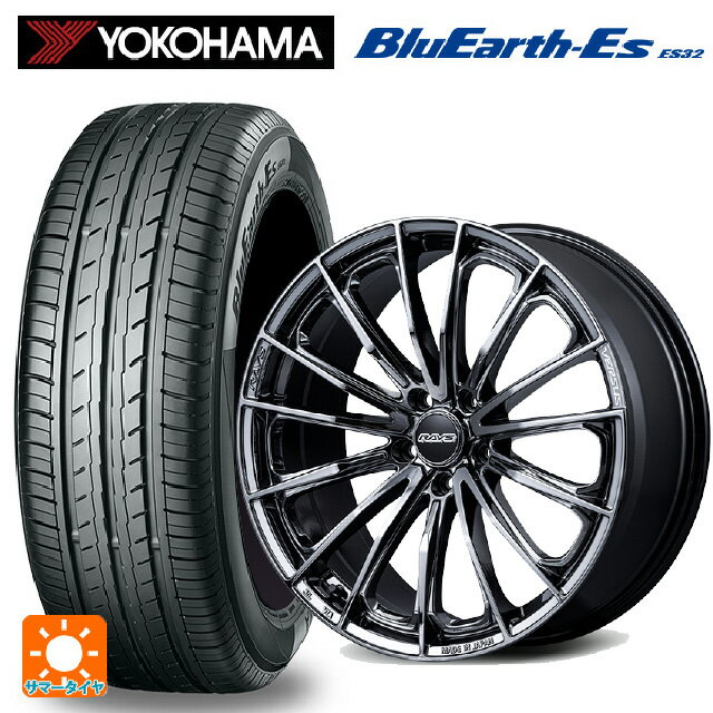 215/45R17 91V ヨコハマ ブルーアースEs ES32 レイズ ベルサス ヴォウジェ SE SNJ 17-7J 国産車用 サマータイヤホイール4本セット